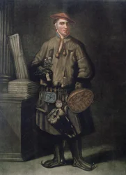 Carolus Linnaeus in his Lapland Dress, engraved by Henry Kingsbury, published 1805