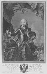 Francis I, Holy Roman Emperor, engraved by Philipp Andreas Kilian