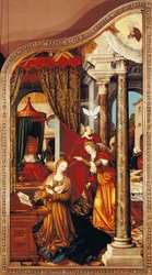 The Annunciation, from Left Panel of Altar of Wettenhausen