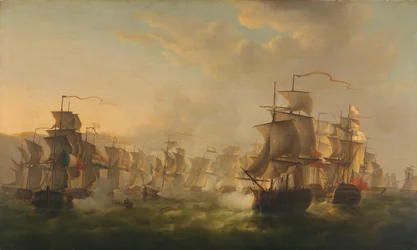 Clash of the Dutch and British Fleets near Boulogne