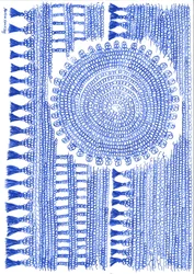 Crochet Blue Ink