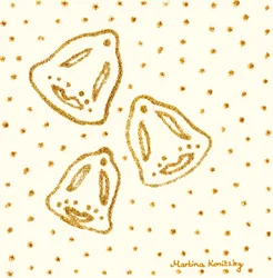 Golden Bells Abstract Composition