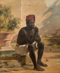 A Sitting Nubian, Rome