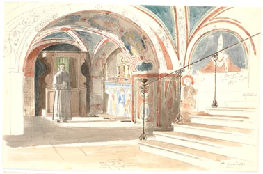 The Interior of the Chapel in the Monastery of S. Benedetto in Subiaco