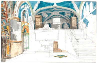 The Interior of the Monastery S. Benedetto in Subiaco