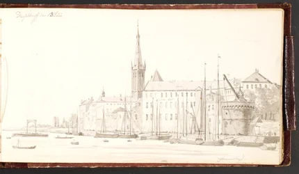 Düsseldorf Seen from the Rhine