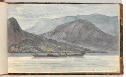 Fjord Landscape with Rowboat