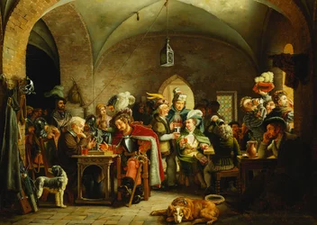 Soldiers in the Keep of a Castle