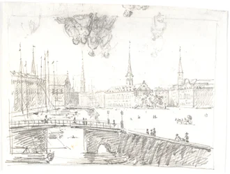 View from Gl. Strand across Højbro to the Bourse