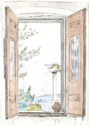 View Through a Window on Procida