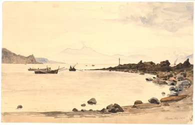 View of Vesuvius from Procida