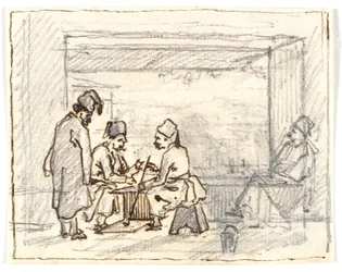 Orientals Playing Board Games