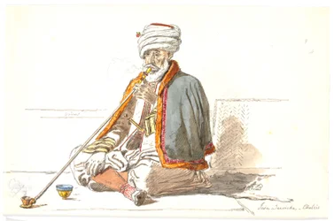 A Turkish Opium Smoker (Jaia Dervicha) in Chalkis