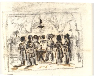 Composition Draft with a Medieval (?) Scene