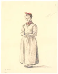 Standing Peasant Girl from Samsø