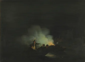 The Crossing of Matthijs Beelaerts, Commander of the National Guard, to Papendrecht on the Night of November 22, 1813