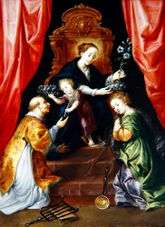 The Virgin and Child with Saint Elizabeth and Lawrence of Rome