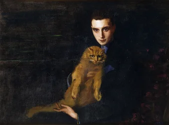 Portrait of Erte with Misha