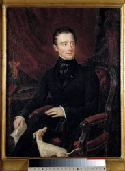 Portrait of the French Poet Alphonse de Lamartine