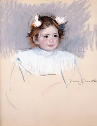Ellen with Bows in Her Hair, Looking Right