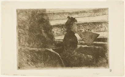 Lady in Black, in a Loge, Facing Right