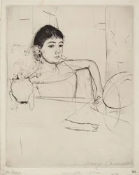 Mimi as a Brunette, c. 1889