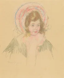 Sara Wearing a Bonnet and Coat