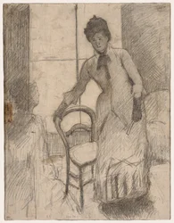 The Visitor (recto), The Visitor (verso), c. 1881