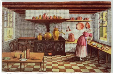 Kitchen of the Hotel St. Lucas, in the Hoogstraat, Rotterdam