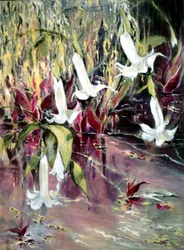 Daturas in Monet