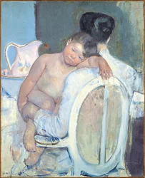 Woman sitting with a Child in her Arms, c.1890
