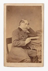 Carte-de-visite of Charles Dickens