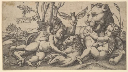 Putti and Lions