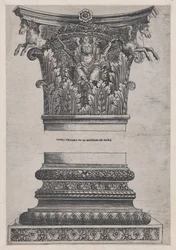 Speculum Romanae Magnificentiae: Pegasus Capital from the Temple of Mars Ultor