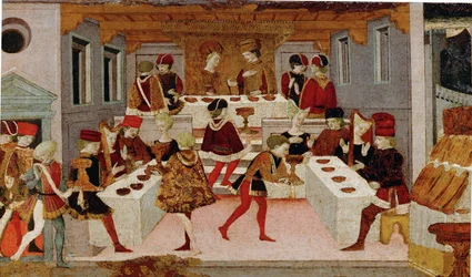 The Daughter of the Sultan of Babylon at a Banquet