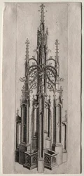 Design for a Gothic Fountain