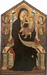 Maestà Madonna and Child with Four Angels, c. 1290