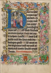 Initial H: The Annunciation