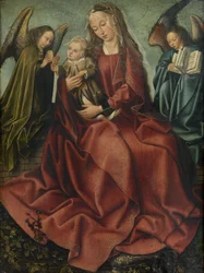 The Virgin and Child between Two Angels