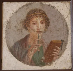A Young Woman with Book and Stylus (So-called Sappho)