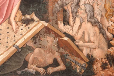 Resurrection and Descent into Limbo (detail of the Descent into Limbo), c.1420
