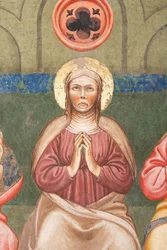 The Pentecost (detail of the Virgin Mary)