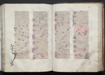 The Gotha Missal: Fol. 104r, Text, c. 1375