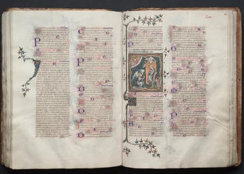 The Gotha Missal: Fol. 110r, The Annunciation, c. 1375
