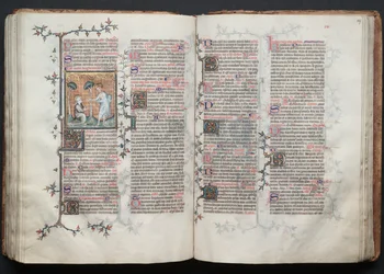 The Gotha Missal: Fol. 116v, St. Mary Magdalene Kneels, c. 1375