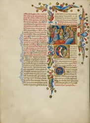 The Adoration of the Magi; Initial E: Sword Bearers