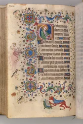 Hours of Charles the Noble, King of Navarre 1361-1425: fol. 102v, Text, c. 1405