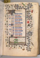 Hours of Charles the Noble, King of Navarre: October (c. 1405)