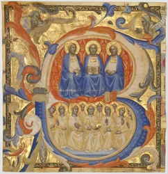 The Trinity in an Initial B, Probably 1387