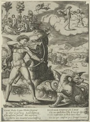 Apollo Slaying Python, plate one from 
